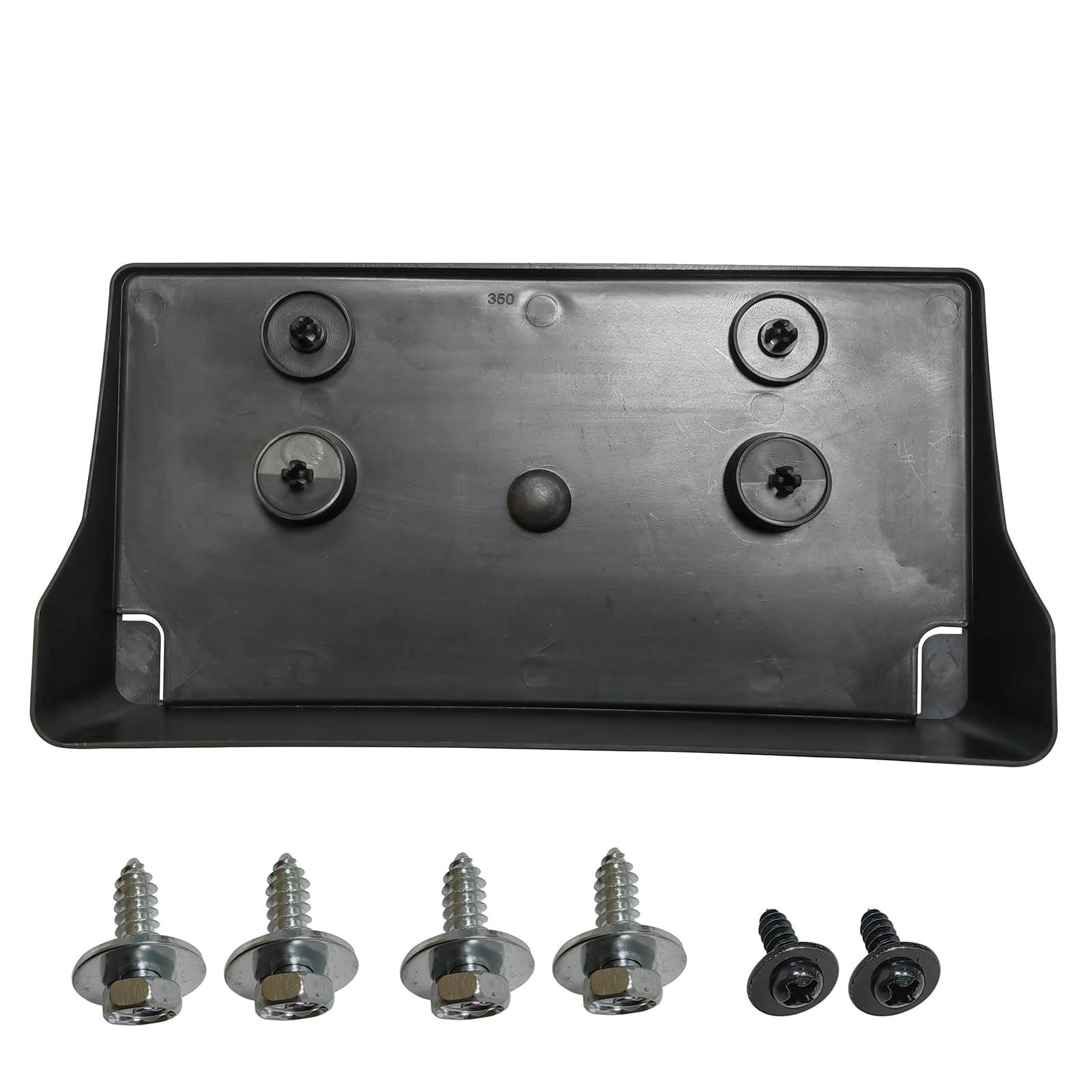 Ram 1500 license plate frame with screws for quick, tool-free replacement.