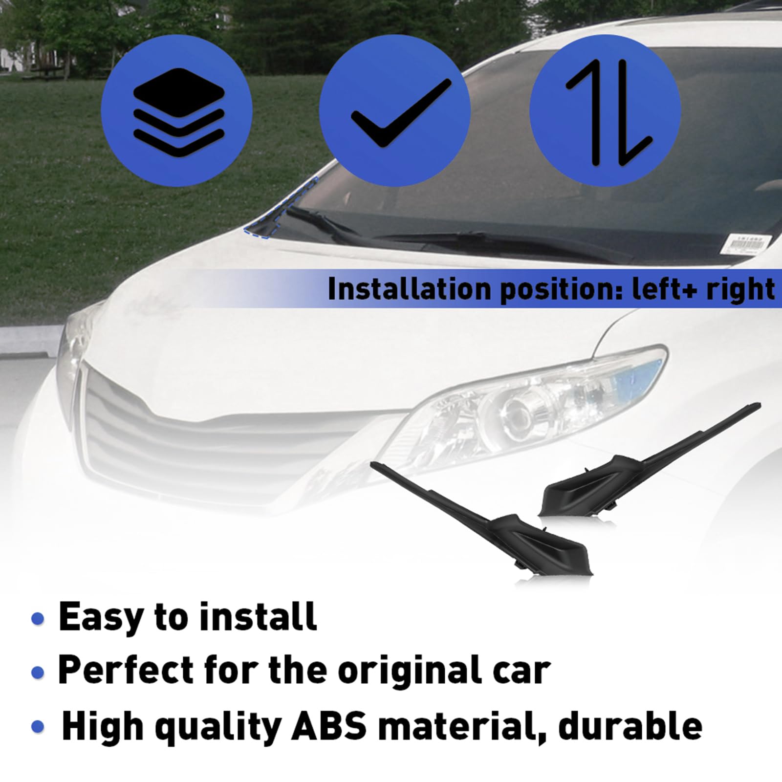 KYYET ABS material closeup emphasizes durability and reliable performance.