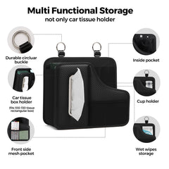 KZBHHP backseat organizer with cup holder stabilizes drinks during drives