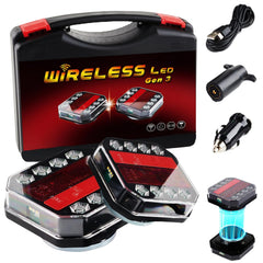 Kzictrs upgraded wireless trailer lights main unit ready for easy mounting on any vehicle.