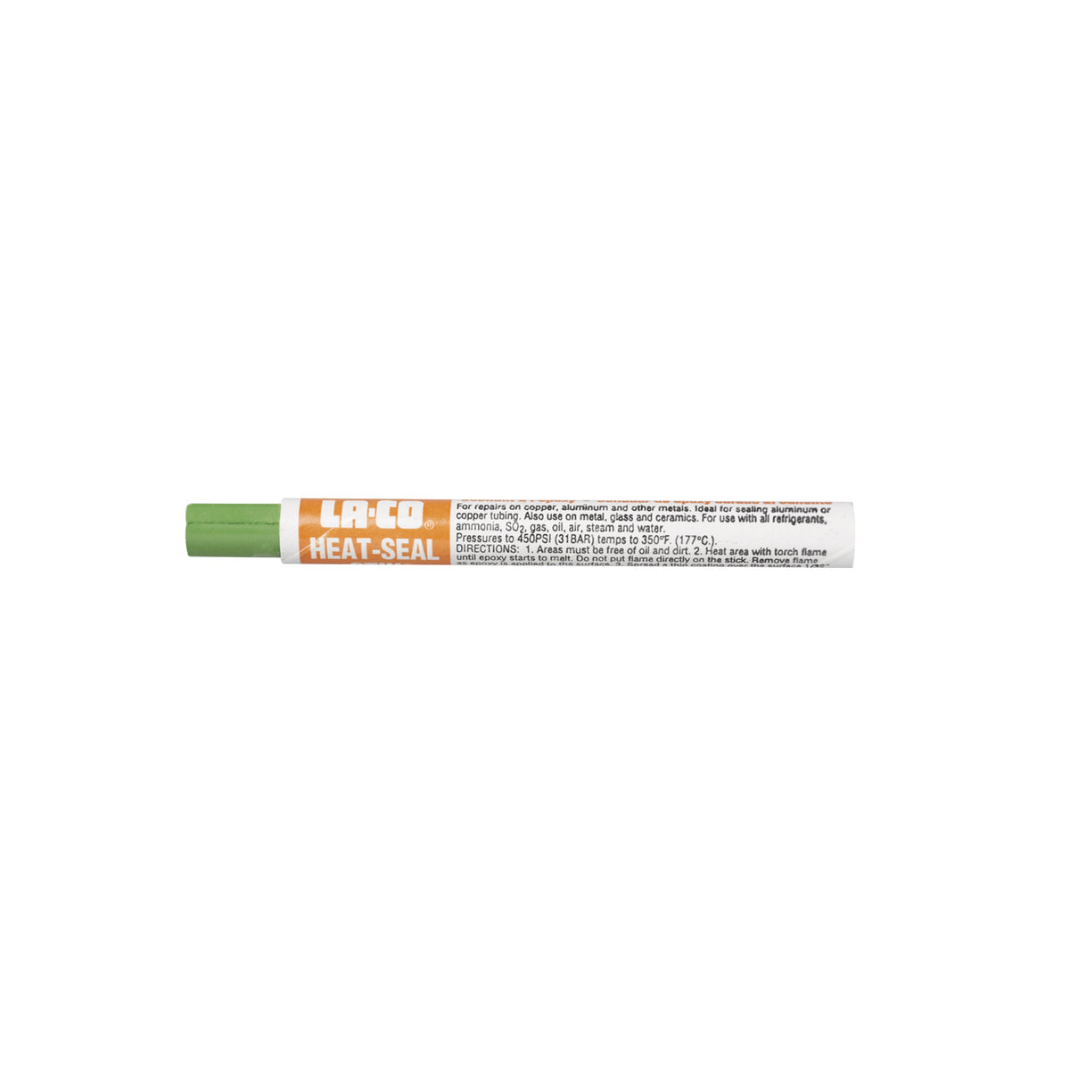 La-Co Heat-Seal Stik epoxy sealer stick ready to seal small coil leaks.