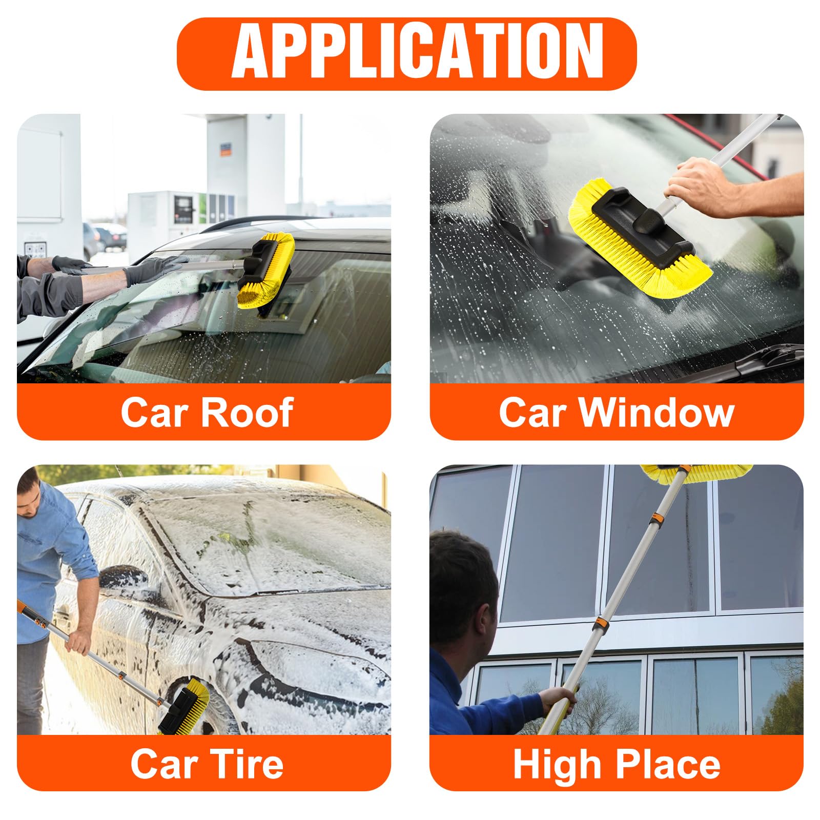 LAANPOLE long handle reduces bending and ladder use