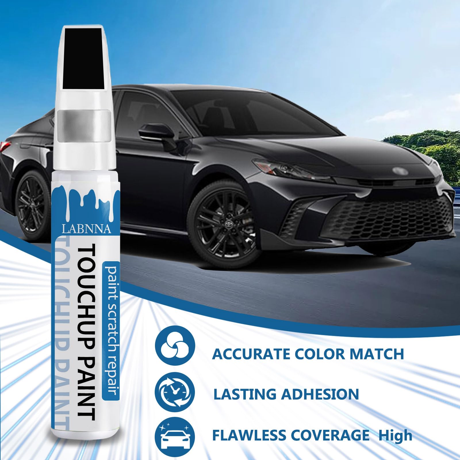LABNNA Underground drying time sample shows touch-ups dry in minutes.
