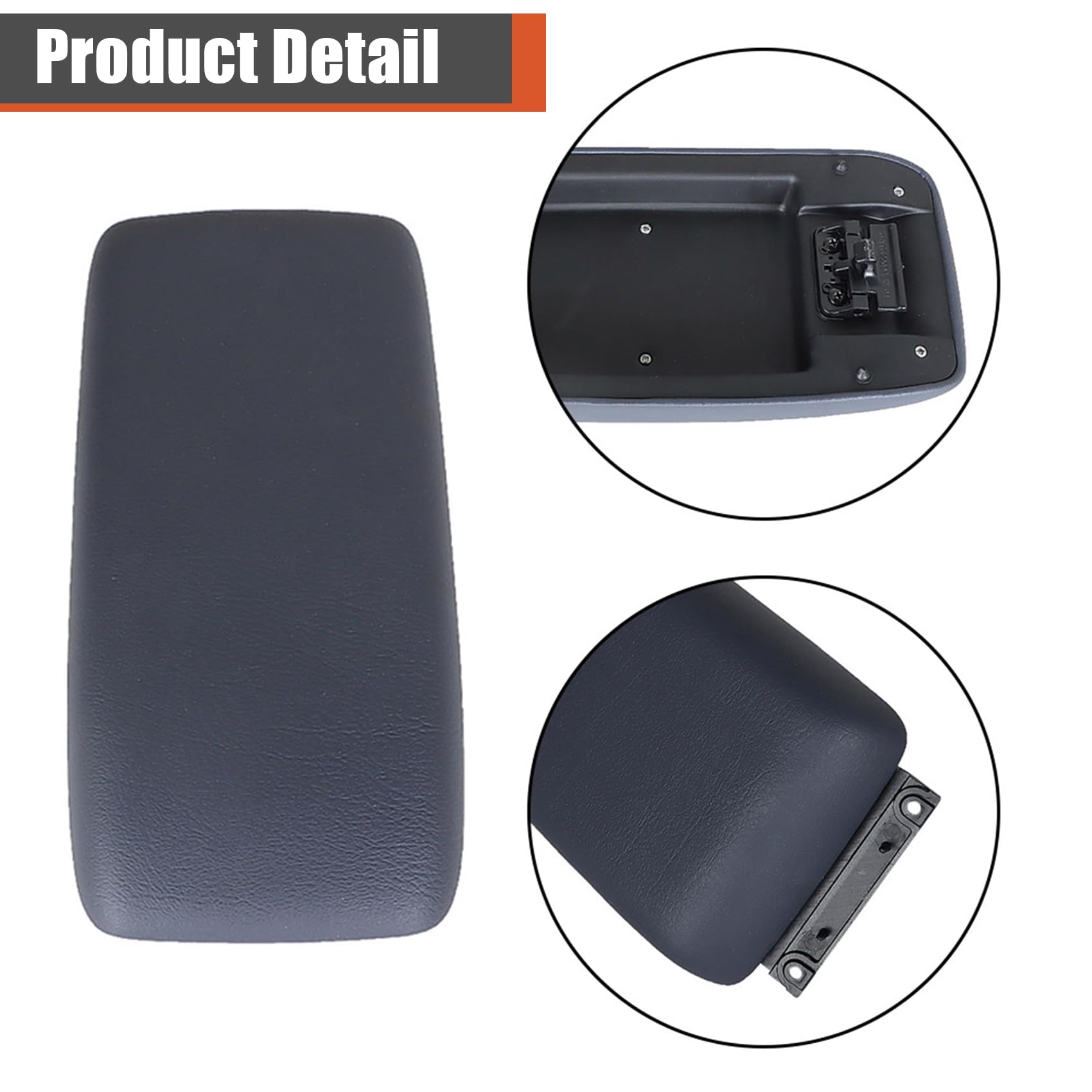 Labwork blue-gray center console lid for 4Runner, front view, clean and durable.