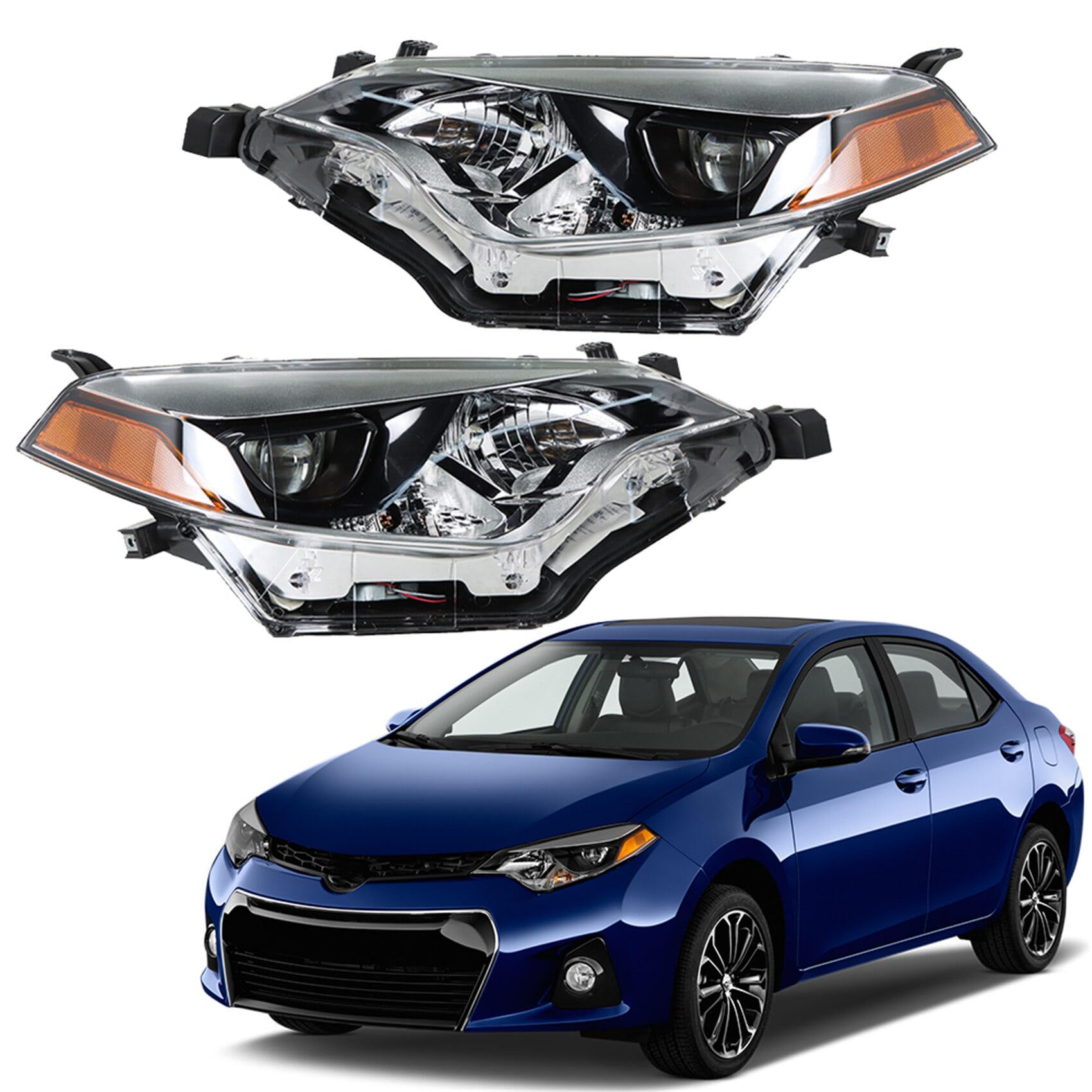 Labwork headlight driver-side assembly for Corolla, enhances night visibility