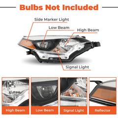 Labwork headlight passenger-side assembly for Corolla, improves daytime safety