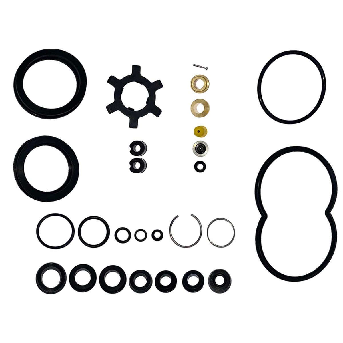 Labwork hydraulic booster seal kit front view for reliable on-vehicle repairs