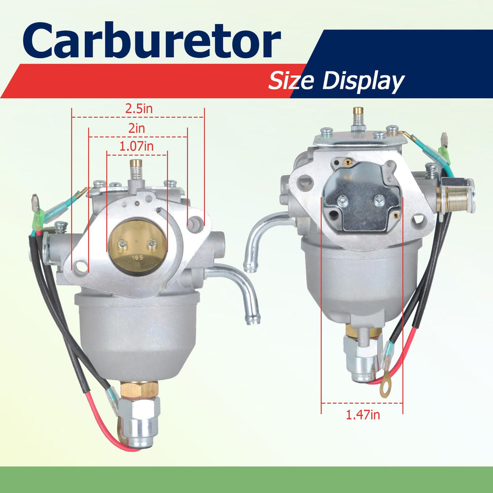 Labwork Kohler CV20S carburetor detail highlighting easy installation and sturdy construction