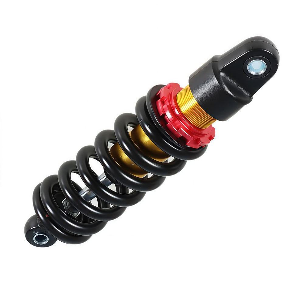 labwork 10.5-inch rear shock front view for dirt bike upgrade improves ride control