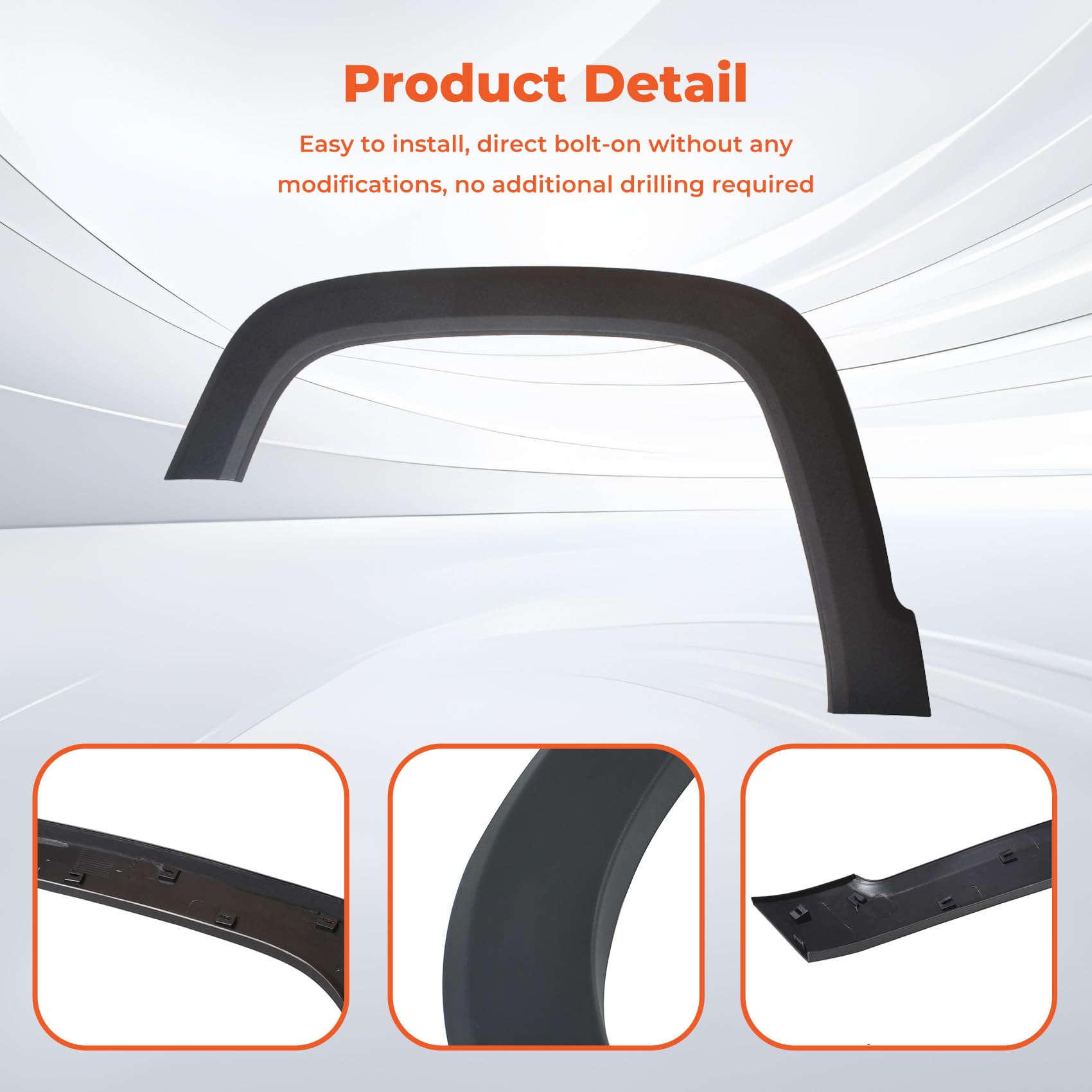labwork Packaging shows included front left fender flare component.