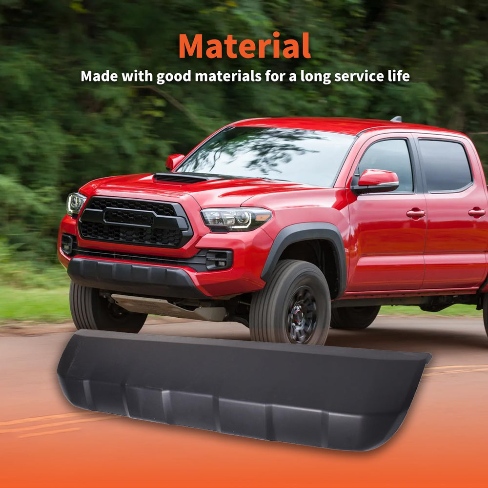 Labwork black front lower bumper valance provides direct-fit replacement for easy installation.