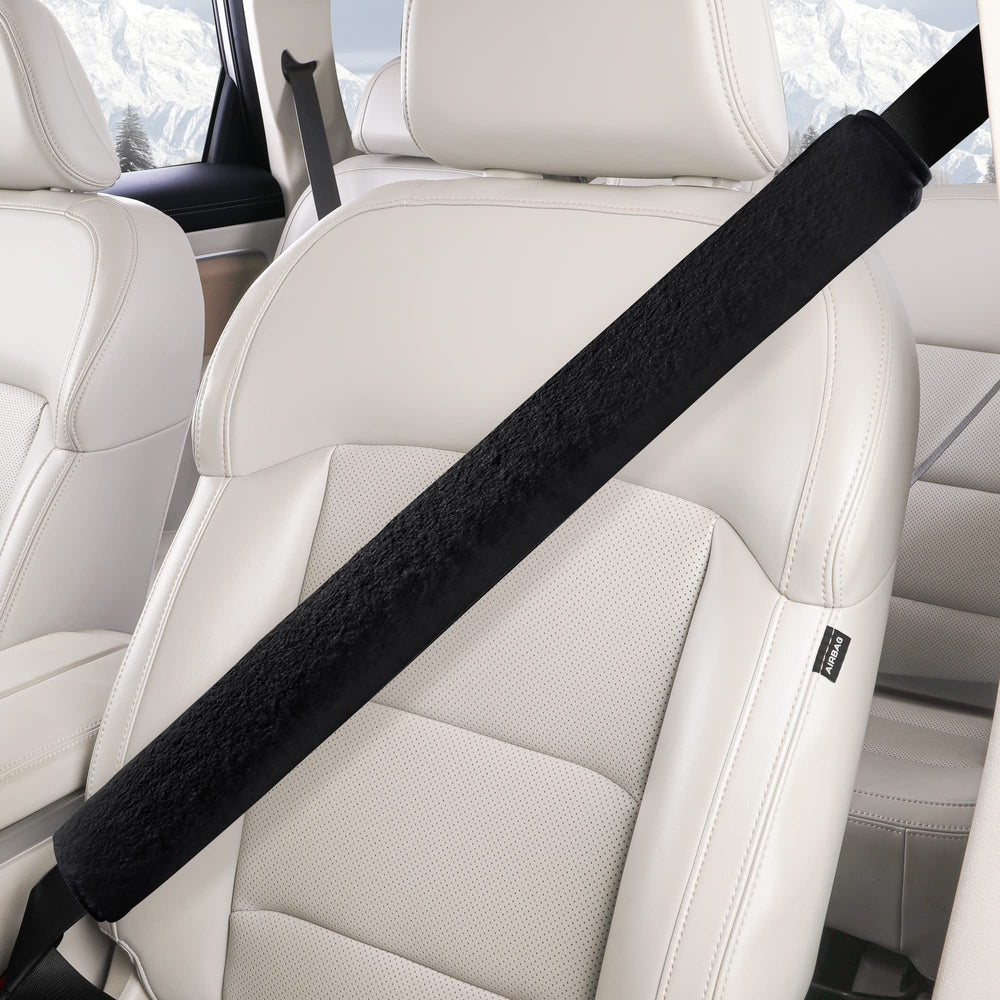 LACDL soft plush seatbelt cover 10.5in protects neck and clothes with cozy cushioning.