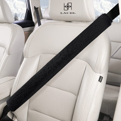 LACDL 13in plush seatbelt cushion offers gentle support for long drives.