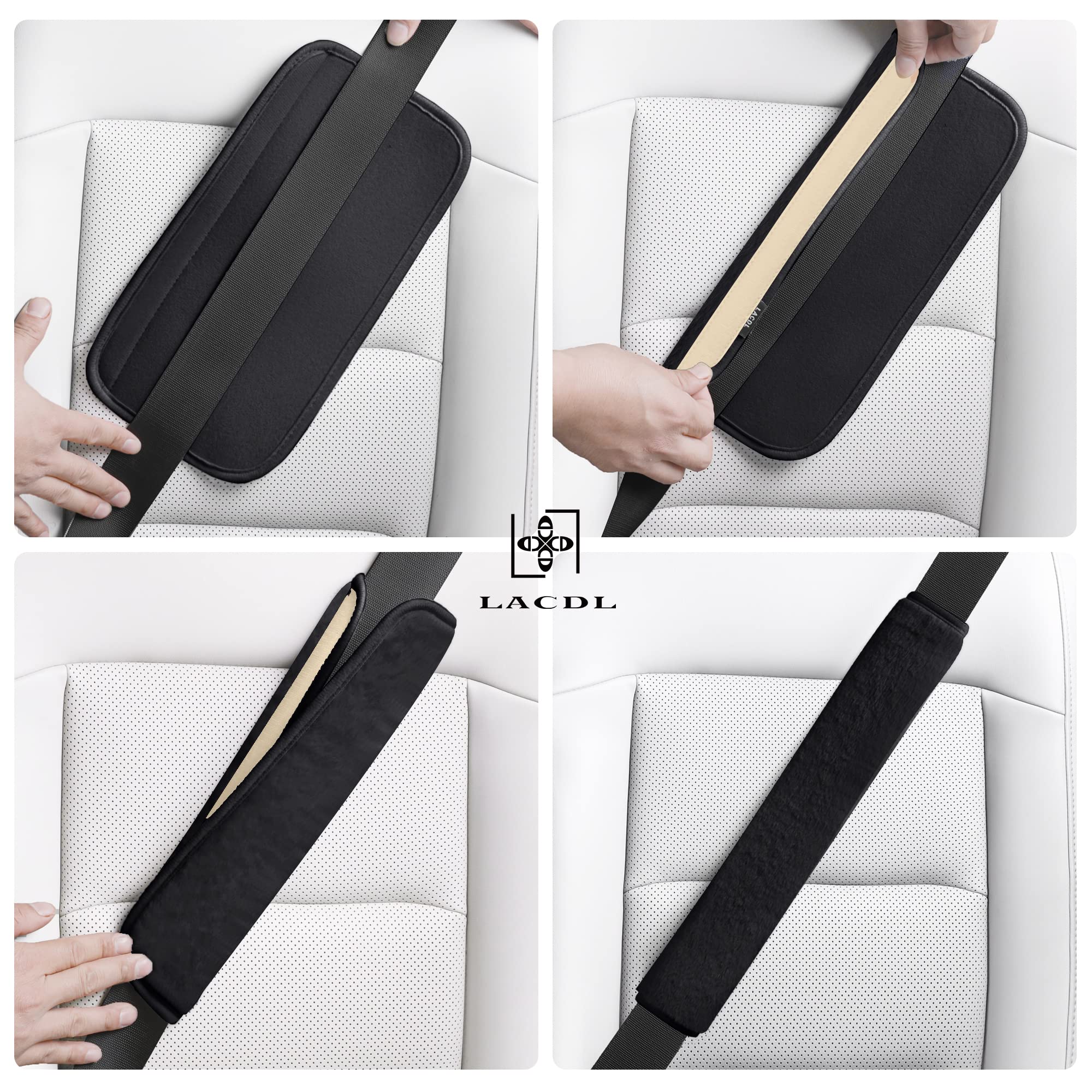 LACDL 25.5in seatbelt cover guards clothing and reduces strap irritation.