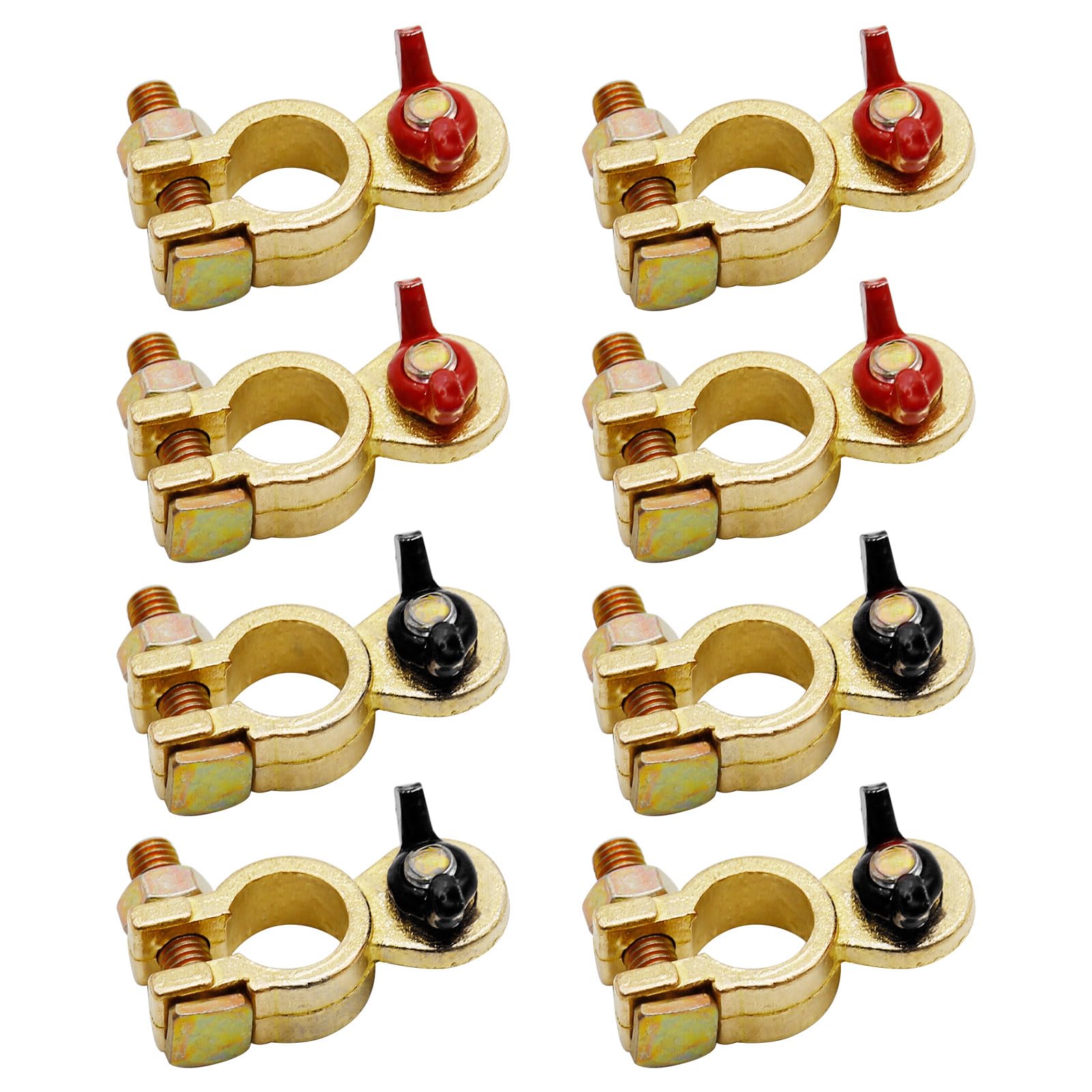 laffoonparts brass battery terminal top post 4 pairs for reliable connections