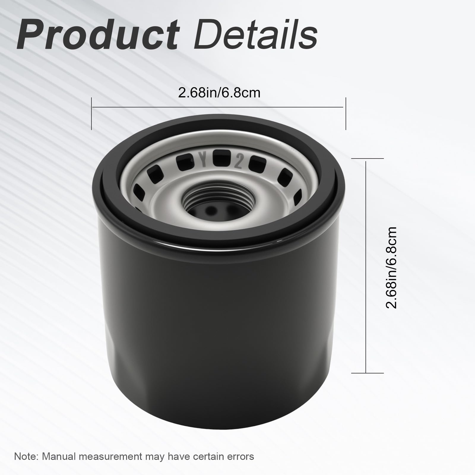 Laffoonparts oil filter Mercury 4-stroke packaged, ready for quick replacement.