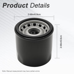 Laffoonparts oil filter Mercury 4-stroke packaged, ready for quick replacement.