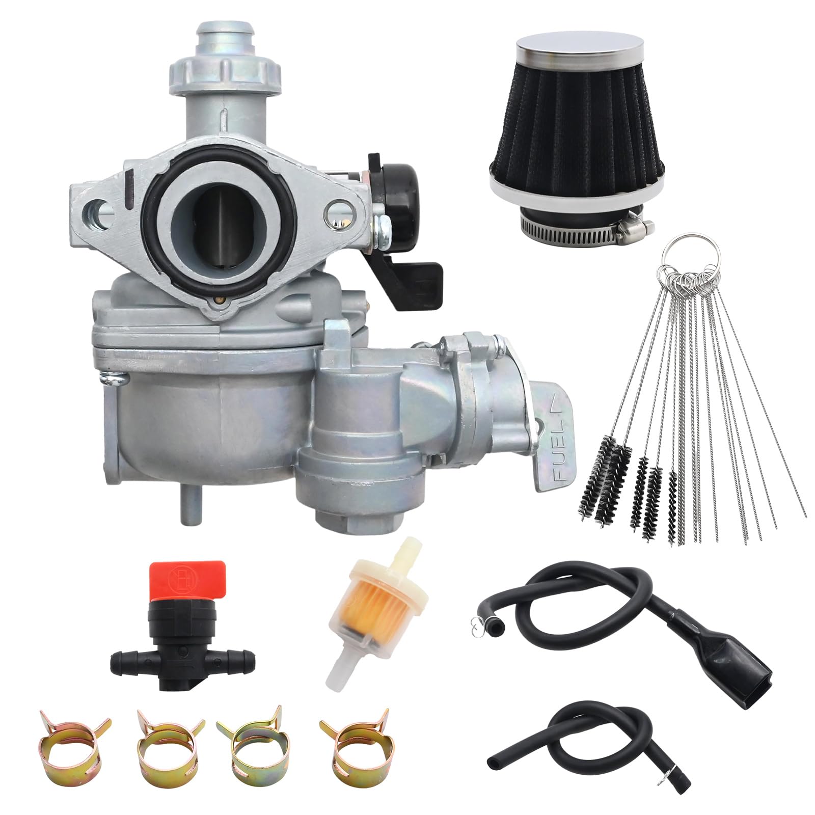 Laffoonparts TRX90 carburetor close-up improving fuel delivery.