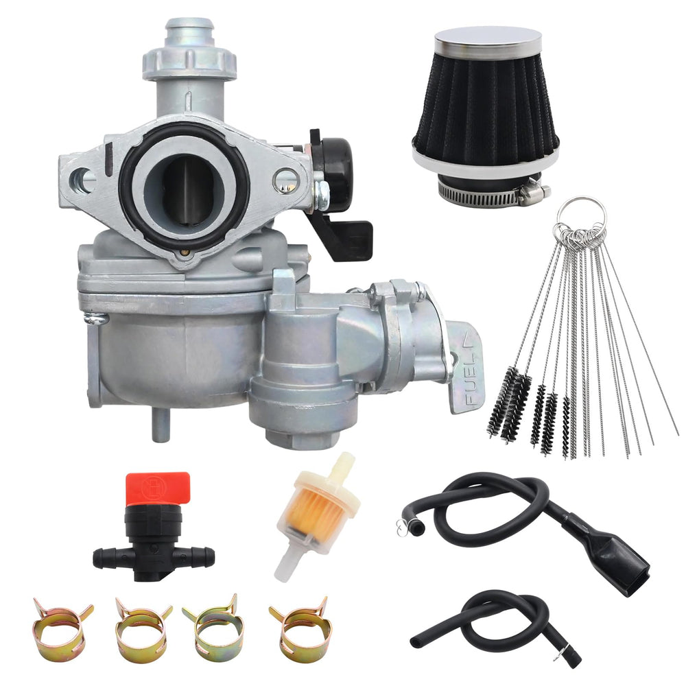 Laffoonparts TRX90 carburetor close-up improving fuel delivery.