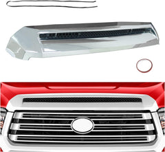 LAFORMO chrome front upper hood bulge molding on Toyota Tundra for enhanced style