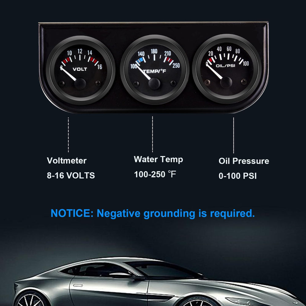 LAGWIUY black console gauge blends with dashboard style