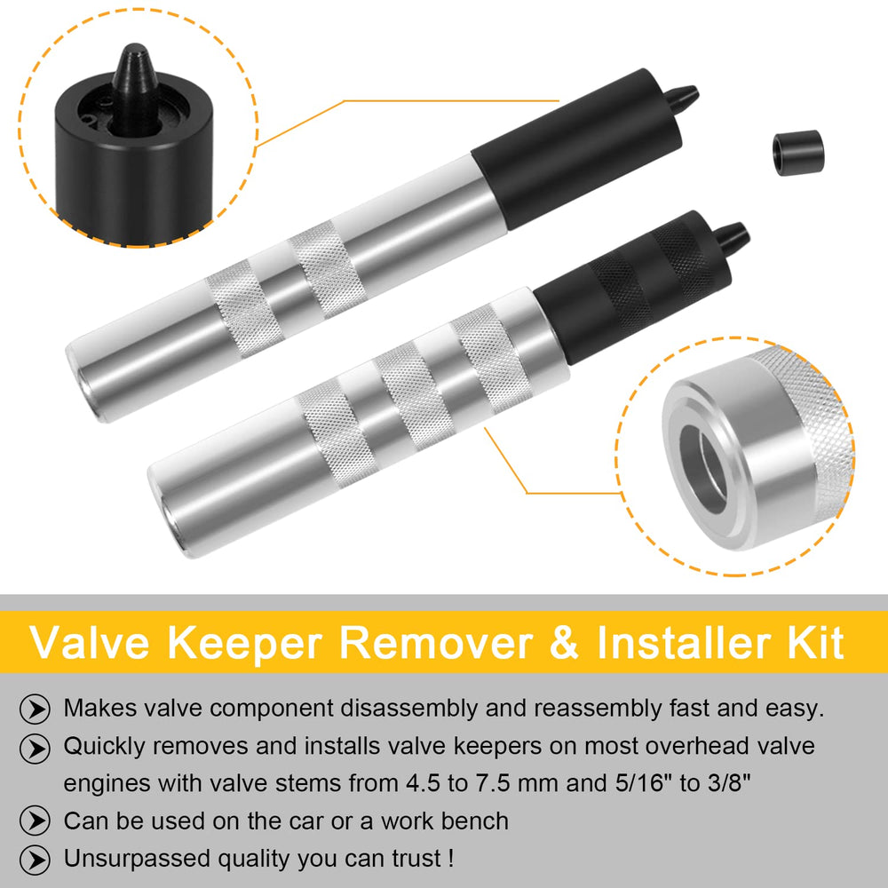 LAIKOU 36050 valve-spring compressor kit enables easy disassembly and reassembly.