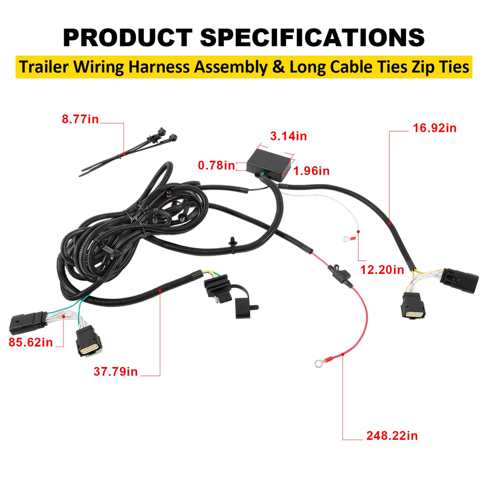 LAIKOU included cable ties help tidy the wiring