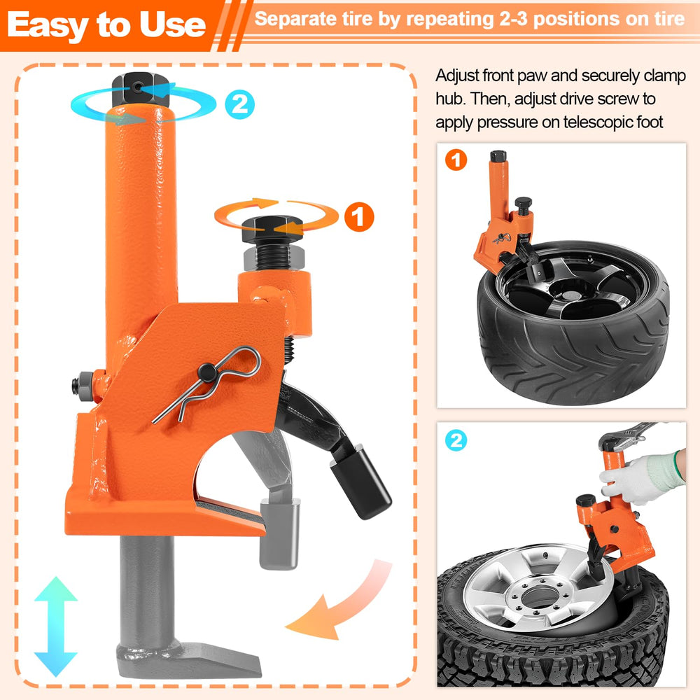 LAIKOU bead breaker protects aluminum hubs during tire service