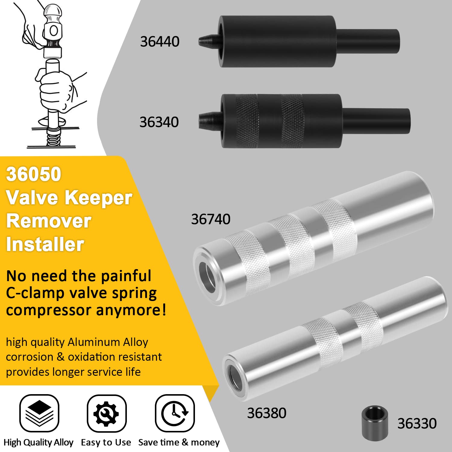 LAIKOU 36050 valve-stem range 4.5 to 7.5 mm for versatile use.