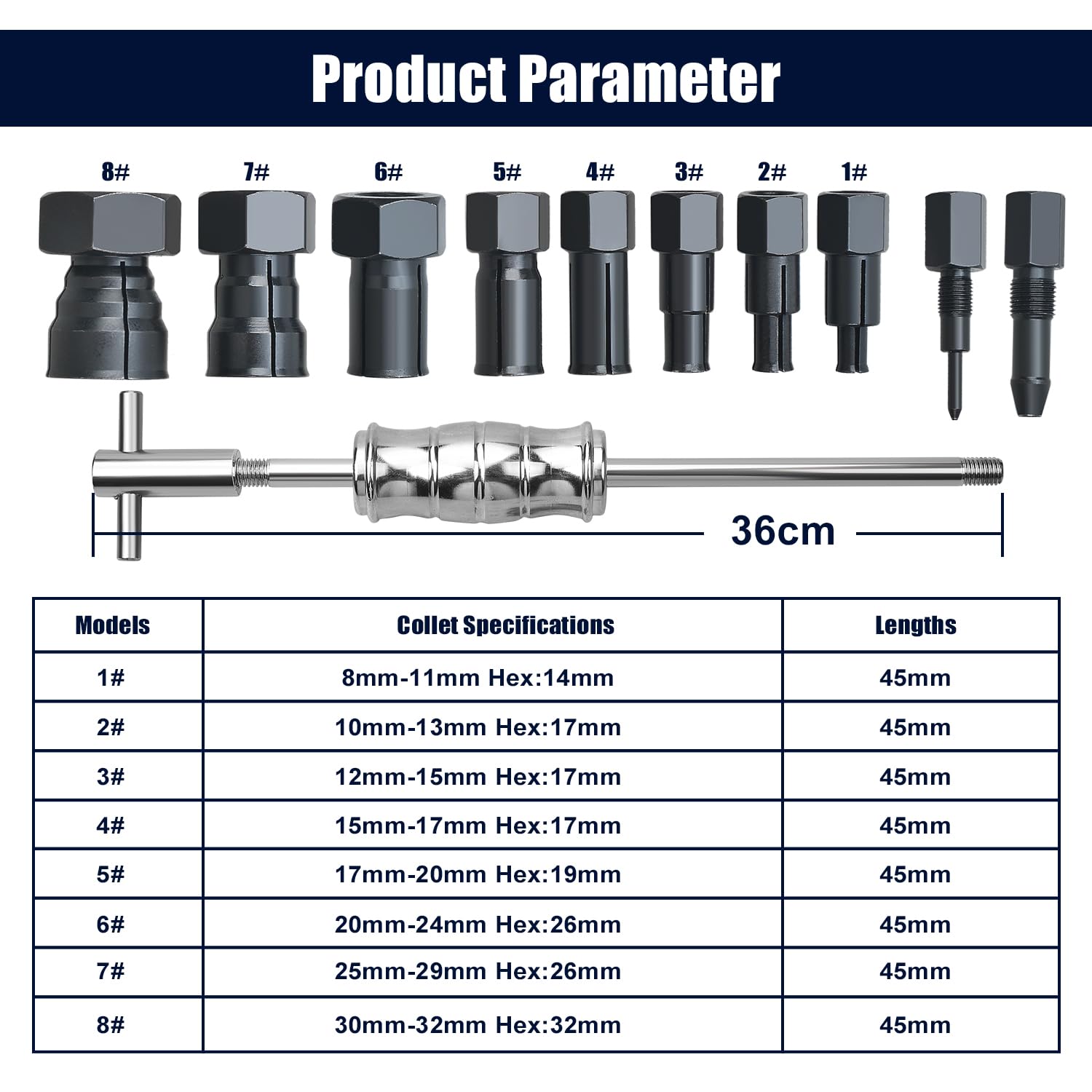 LainKeen slide hammer 360mm for controlled internal pulls