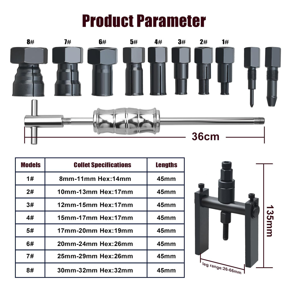 LainKeen threaded screw adapter for secure pulls on tight bearings