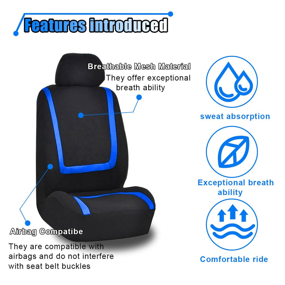 LAINLOY anti-slip driver seat cover stabilizes seating during turns