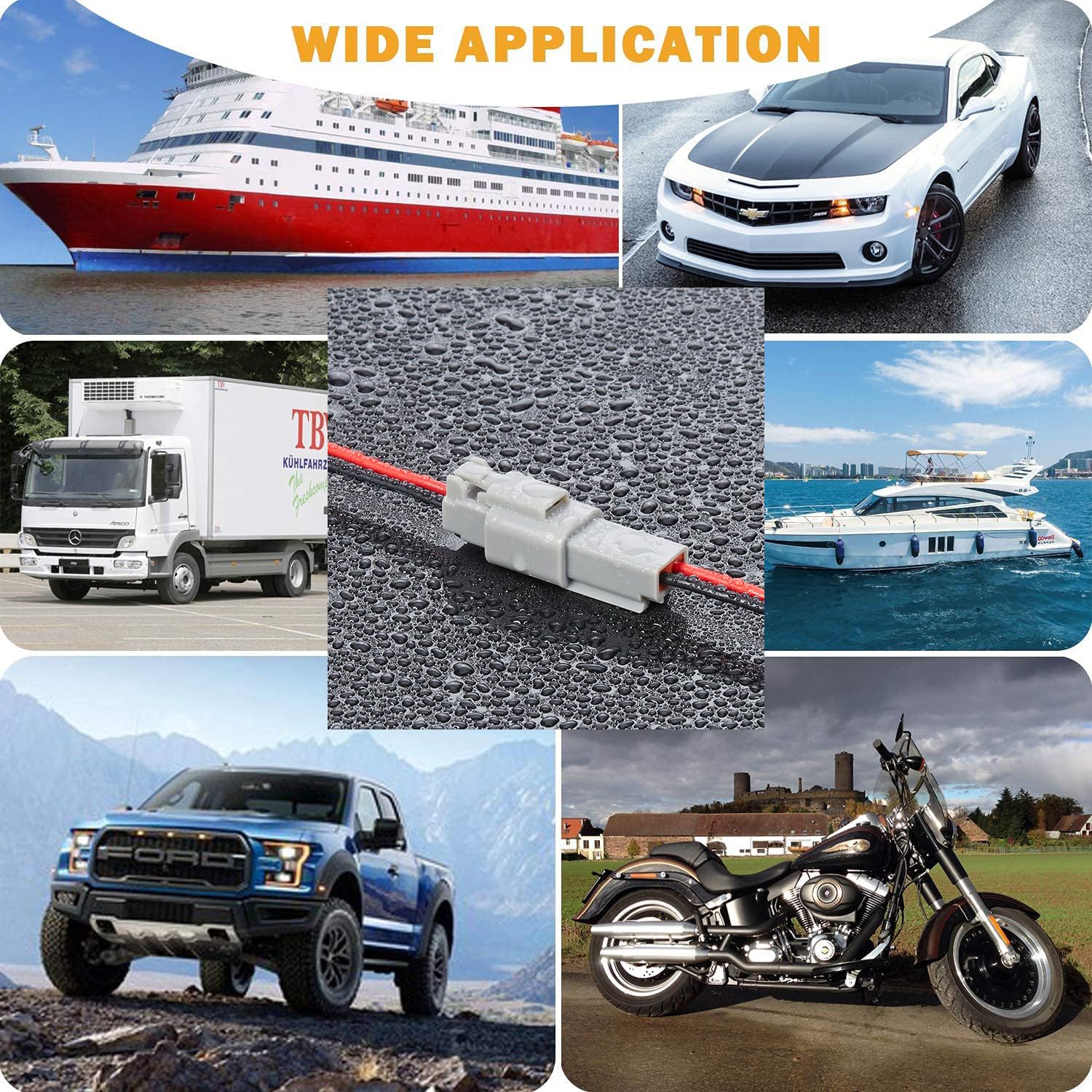 Laisomeke IP67 waterproof connector for outdoor vehicles and equipment.