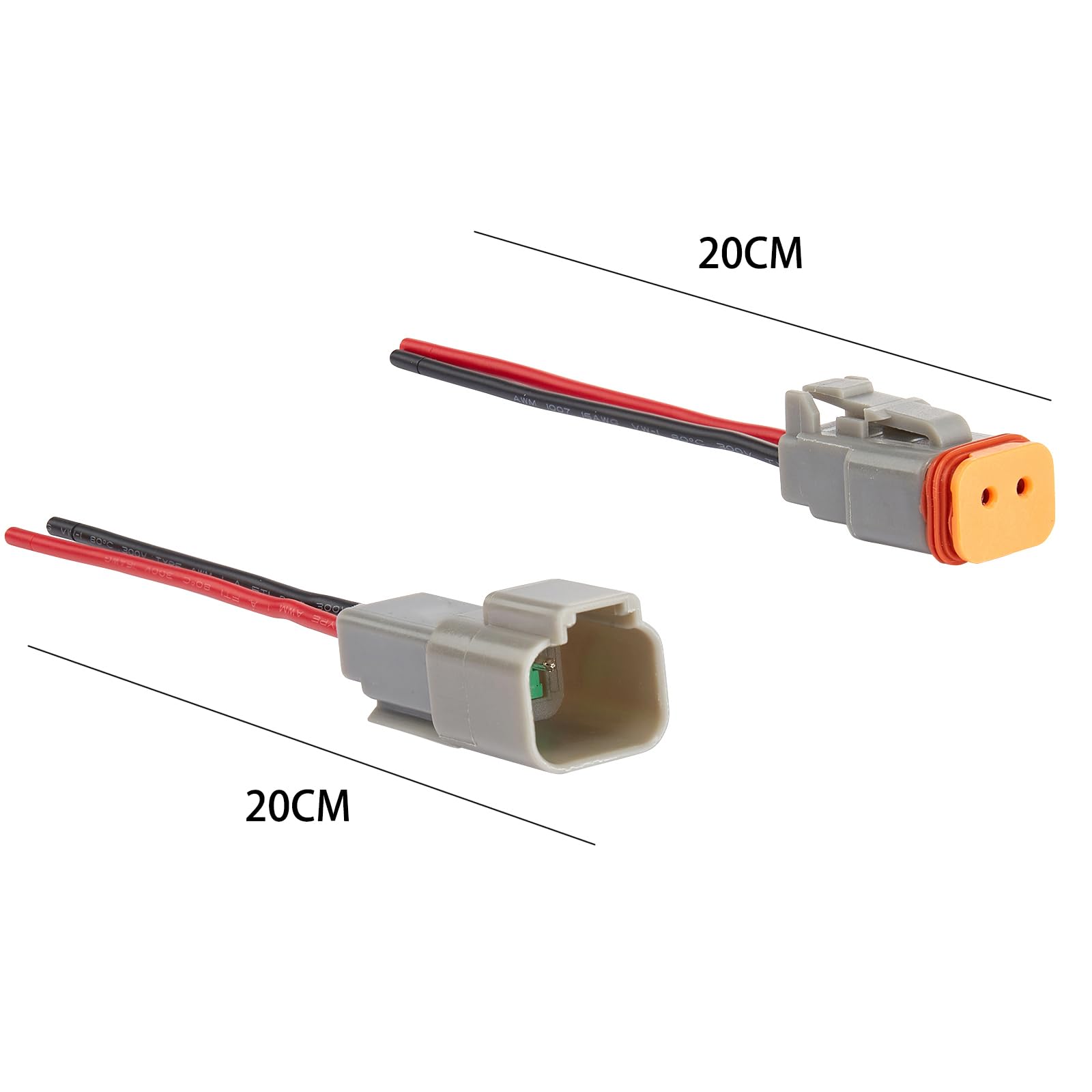 Laisomeke quick disconnect grey connector in packaging illustrating easy installation.