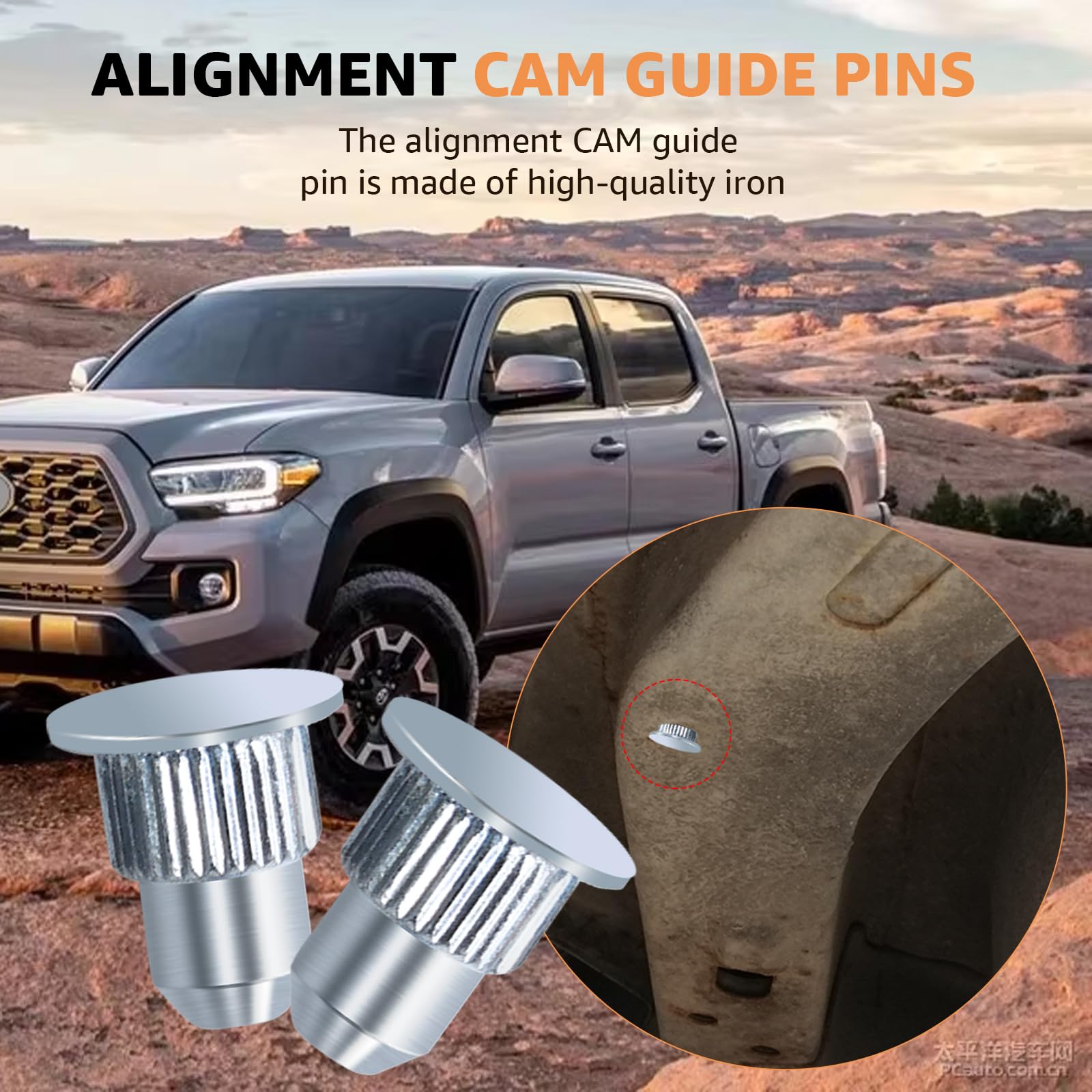 Lakapre precision alignment pins enable reliable suspension tuning.