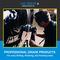 Lake Country backing plate inner steel construction provides durable, heat-managing performance.