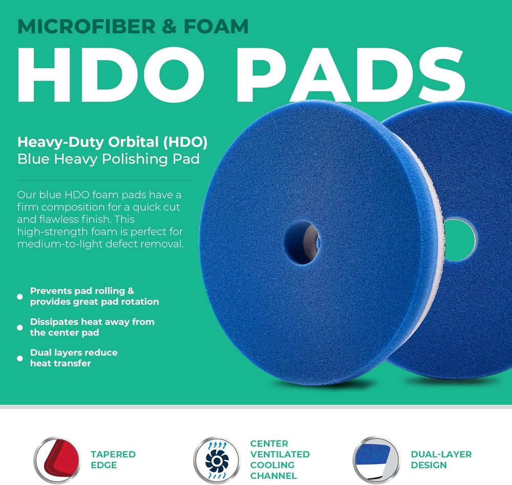 Lake Country pad design minimizes heat buildup for extended polishing sessions.
