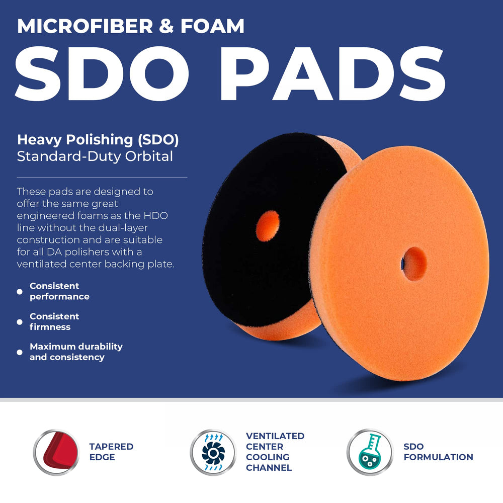 Orange pad with tapered edge improves rotation control