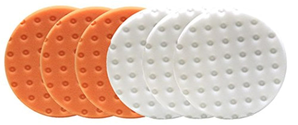 Lake Country Smart Foam Pads orange cutting 5.5-inch for precise, fast paint correction.