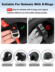 Lamborsafe D-rings replacement option suits helmets with D rings.