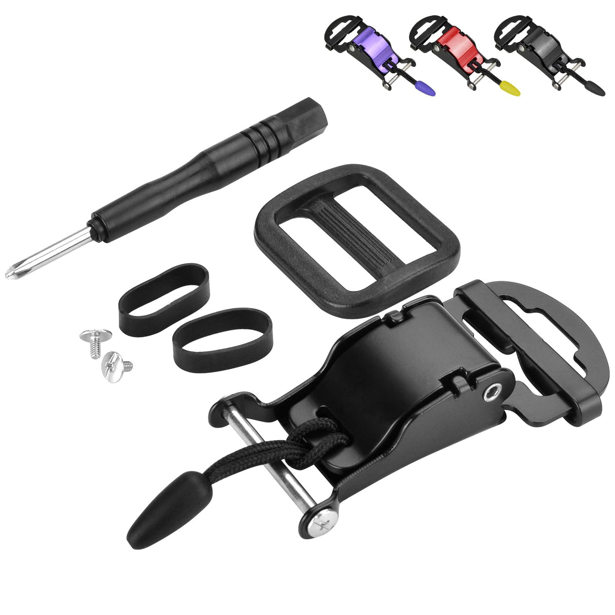 Lamborsafe helmet quick-release buckle kit enables glove-friendly fastening for secure, rapid closure.