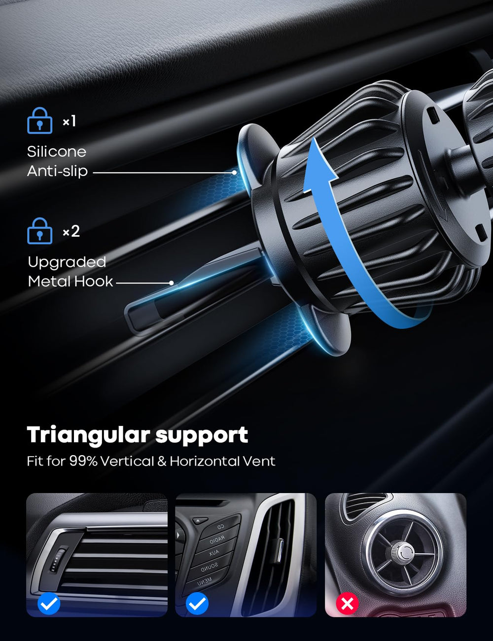 Lamicall 360-degree ball joint detail enabling flexible viewing angle adjustments