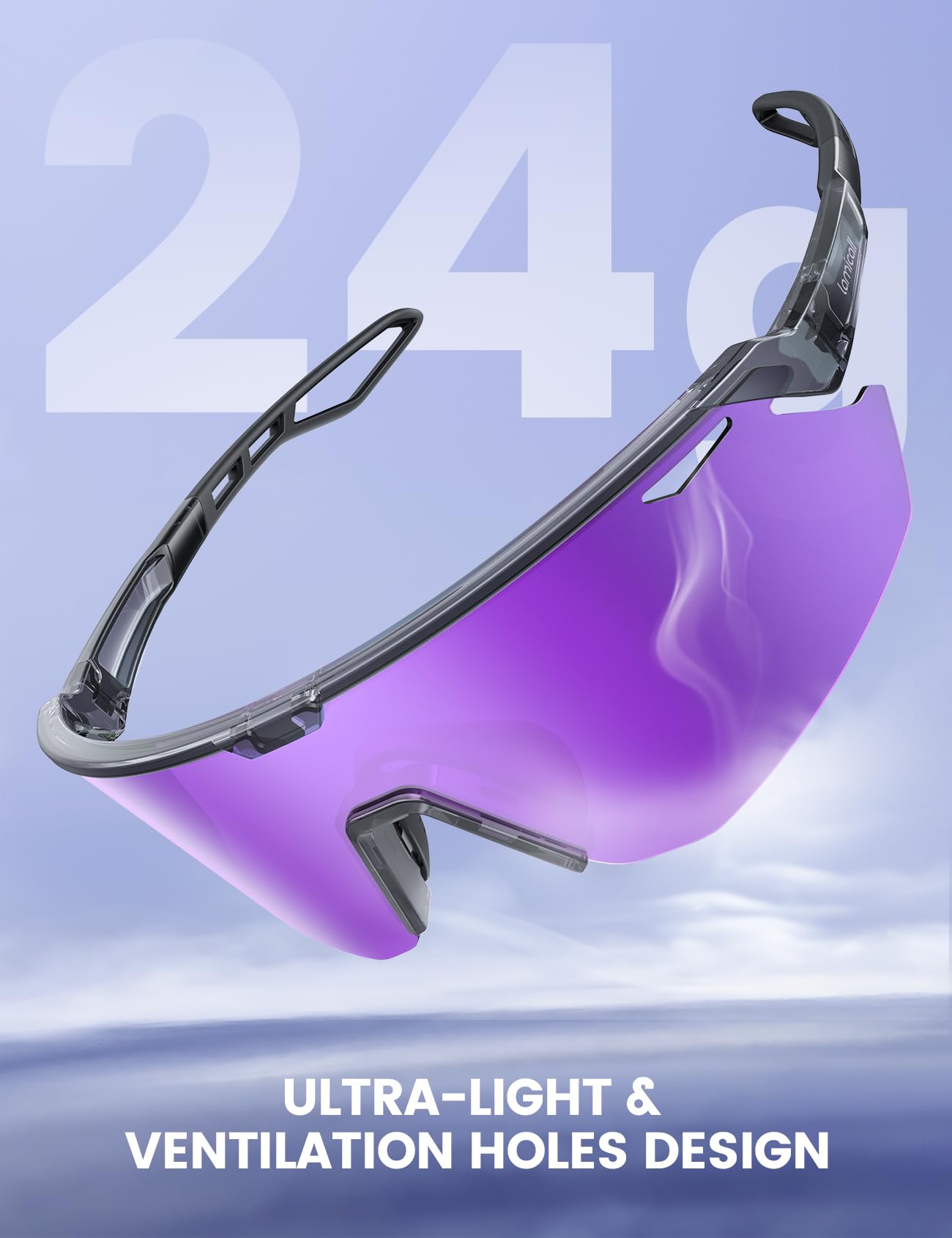 Lamicall sunglasses with adjustable nose pads customize fit for comfort.