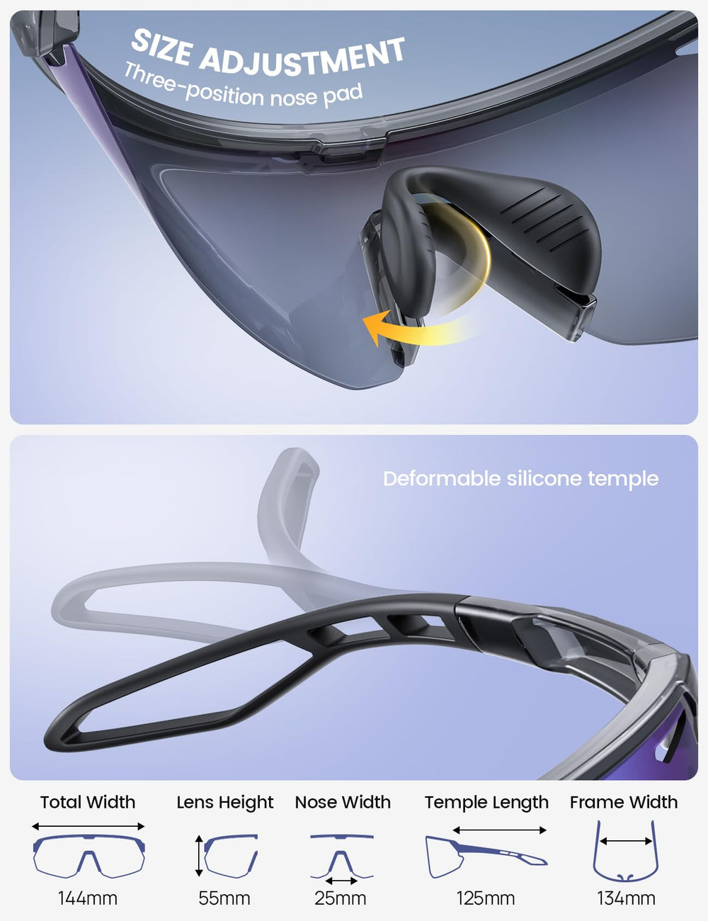 Lamicall anti-fog design and ventilation prevent fog during rides.