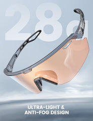 Lamicall anti fog PC lenses with ventilation prevent fogging.