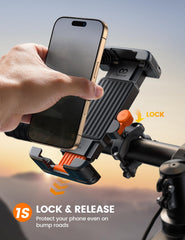 Lamicall bike mount demonstrates wide compatibility for many smartphones.
