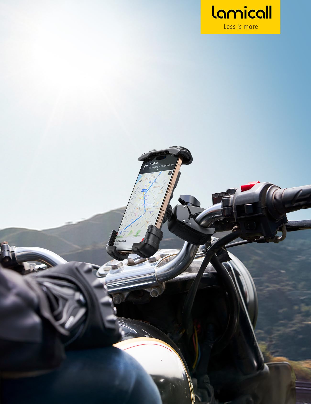 Lamicall bike phone holder gift for riders suitable for travel and daily use