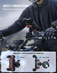 Lamicall handlebar clip with secure lock supports quick one-handed mounting