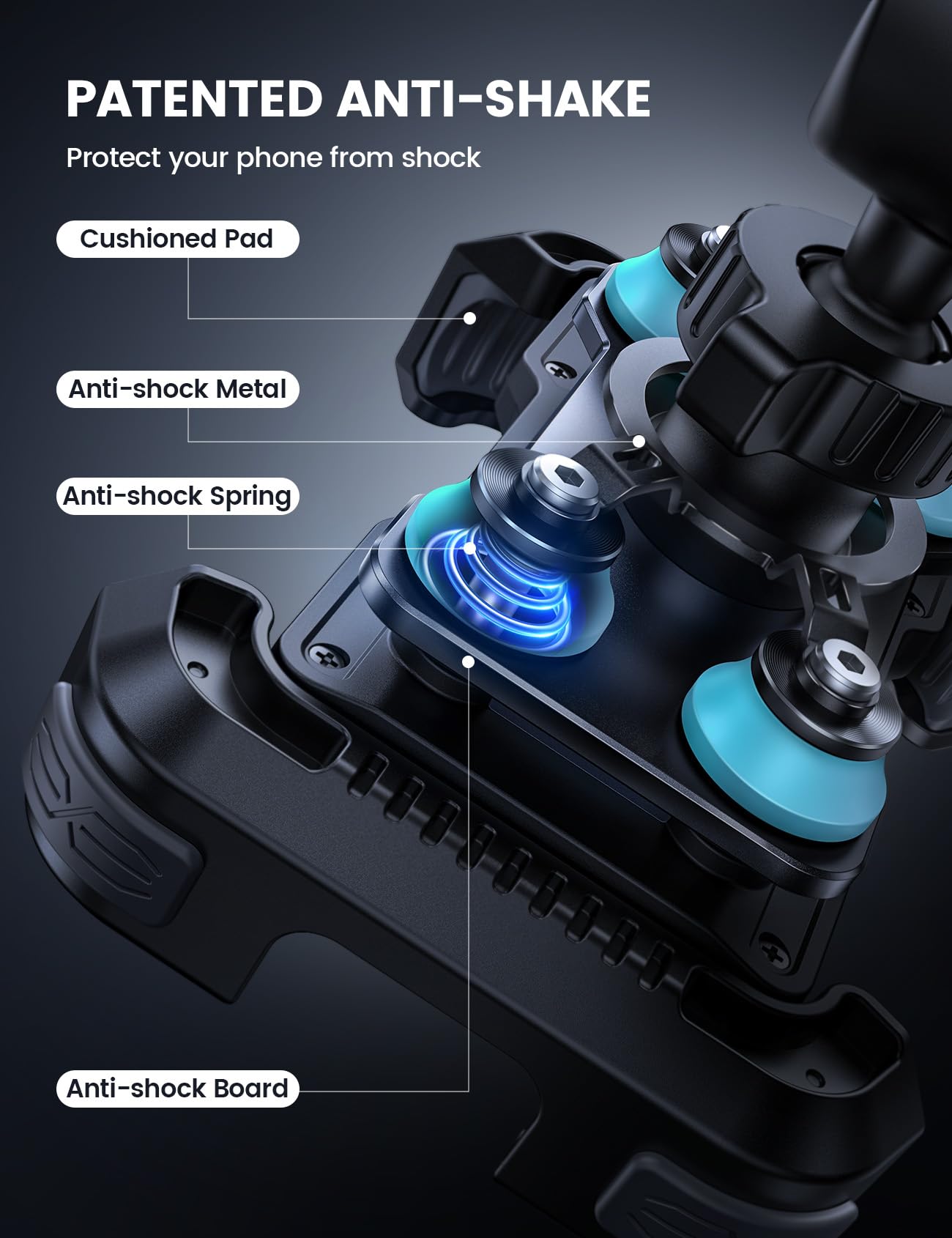 Lamicall one-hand operation with fast lock on handlebars.
