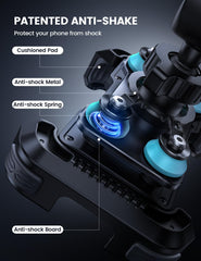 Lamicall one-hand operation with fast lock on handlebars.